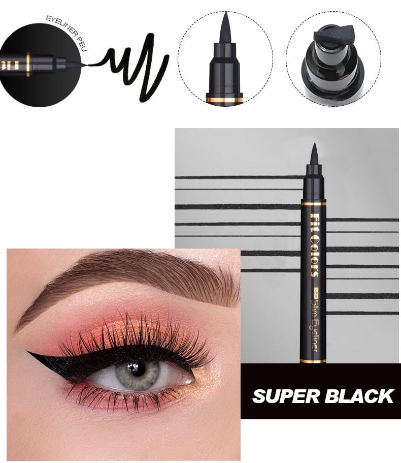 Fast Dry Eye Liner Pencil With Eyeliner Cosmetic Double-ended Eyeliner