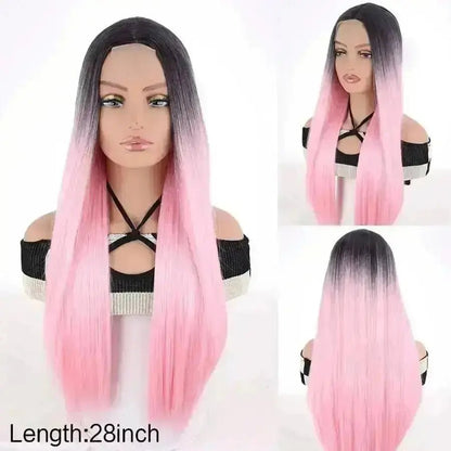 Lace Front Wig Long Straight Lace Frontal Wig - Tress's Beauty