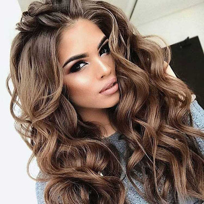 Long curly gradient rose lace front - Tress's Beauty