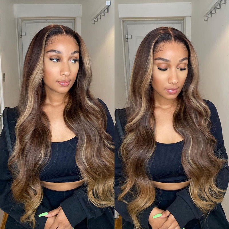 Long Curly Lace Chemical Fiber Wig - Tress's Beauty