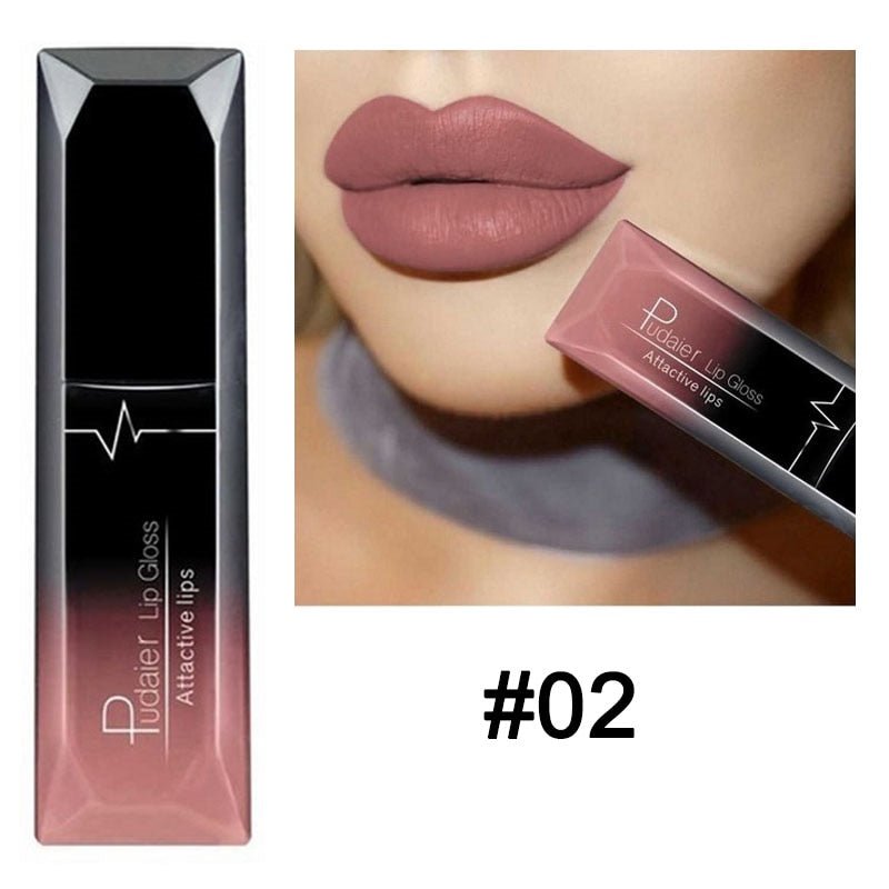 Matte Liquid Lipstick Waterproof Long Lasting Lip Gloss - Tress's Beauty