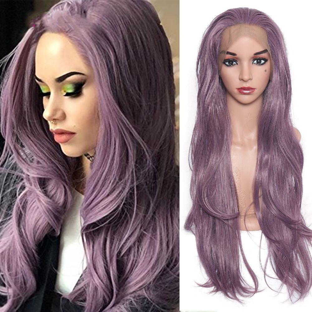Purple curly lace front hair - Tress's Beauty