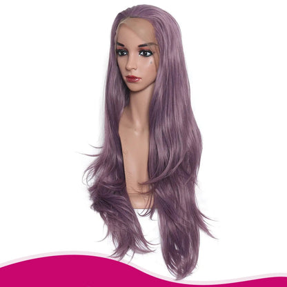 Purple curly lace front hair - Tress's Beauty