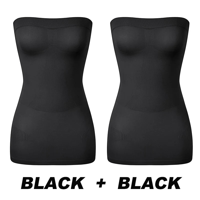 Seamless Tummy Control Full Slip for Women - Slimming Skirt with Butt Lifting Design - Tress's Beauty