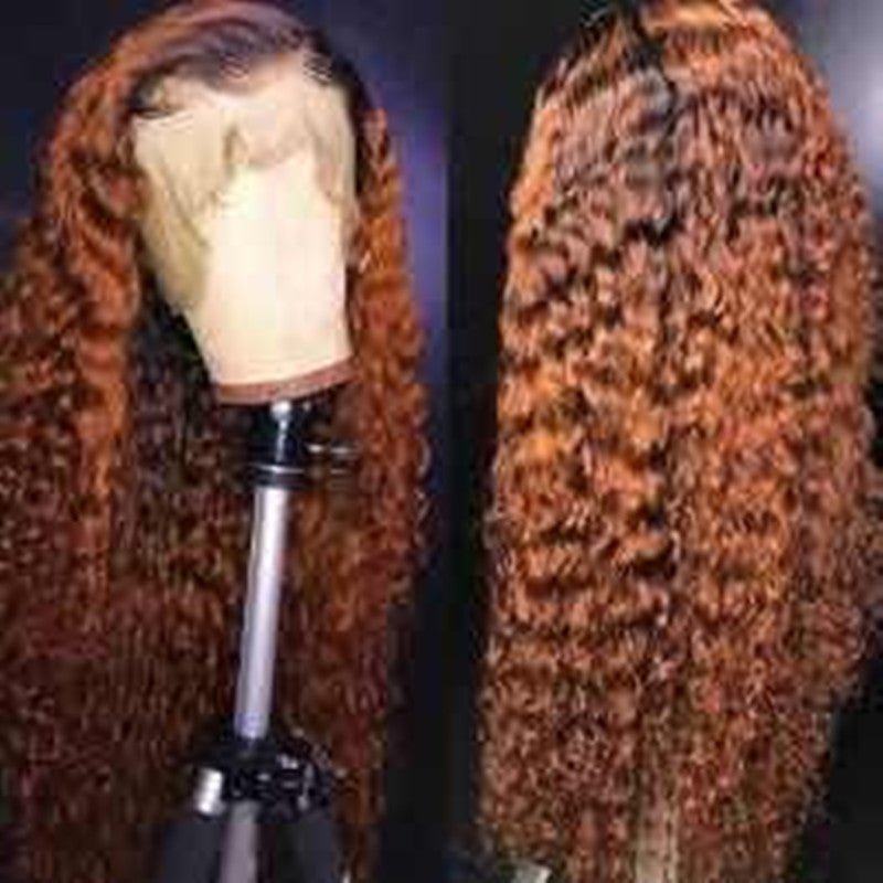 Short curly Copper Synthetic Hair - Tress's Beauty